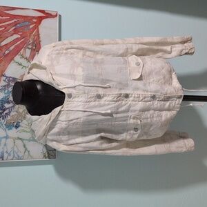 Sanctuary linen hooded jacket